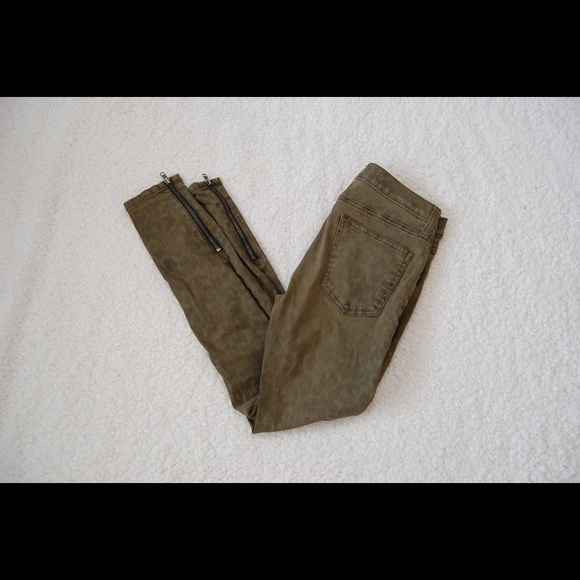 Current Elliott The Soho Zip Army Dirty Paws 27 - Picture 2 of 7